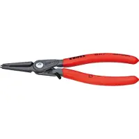 Knipex 48 31 J2, Sicherungsringzange, Chrom-Vanadium-Stahl, Stahl, Kunststoff, Rot, 180 mm, 175 g