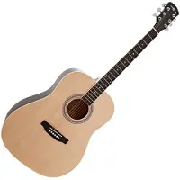 Gear4Music Dreadnought-Akustikgitarre von Natur