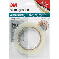 3M Doppelseitiges Montage-Klebeband transparent