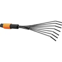 Fiskars Quikfit Flower Rake Silber