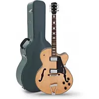Hartwood Novella Hollowbody -Gitarre & Hartschalenkoffer naturfarben