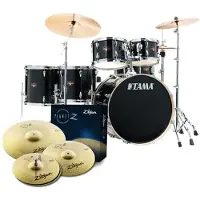 Tama Imperialstar 22 6teiliges Schlagzeug mit Becken Hairline schwarz