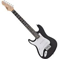 Gear4Music 3/4-LA-Linkshänder-E-Gitarre von Schwarz