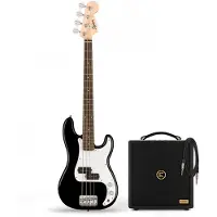 Squier Mini Precision Bass schwarz & Eden Orbiter 8 Bass-Combo-Verstärker