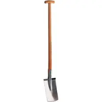 Rex Sport SHW Rex-Edelstahlspaten mit Tritt u. Eschen-T-Stiel
