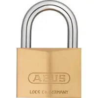 Magni ABUS Vorhängeschloss Messing 85/60 gl.-2703 - gleichschliessend - für Kellertüren, Schuppen u. v. m.