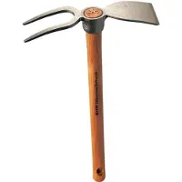 Rex Sport SHW Rex-Häckchen m.Breitblatt2 Zinken, mit Stiel 40 cm