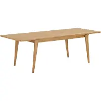 Ebuy24 Karna Esstisch 180, 230cm inkl. 1 Einlegeplatte Echtholzfurnier.