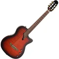 Tanglewood EMDC8CG Thinline Electro Nylon Cognac glänzend