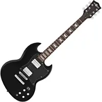 Gear4Music Brooklyn E-Gitarre von Schwarz