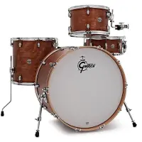 Gretsch drums Gretsch Catalina Club Rock 24" 4-teiliger Kesselsatz mit „ Snare" satinierte Walnussglasur