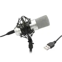 Tie Studio USB-Großmembran-Kondensatormikrofon Silver