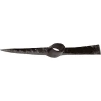 Ideal Idealspaten Kreuzhacke Stahl schwarz lackiert 3 kg, ohne Stiel