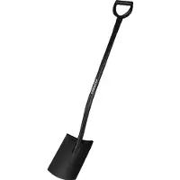 Freund Victoria Gärtnerspaten flache Form Stahlstiel Ergoline schwarz