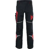 Kübler Hose BODYFORCE schwarz/mittelrot Form 2225 Grösse 30