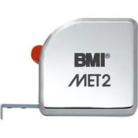 Magni BMI 490341210 Taschenbandmass MET, Länge 3 m, weisslackiertes Band,ohne Clip