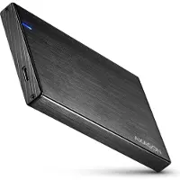 Axagon EE25-XA6C Kompakte Aluminium USB-C 5Gbps – SATA 6G externe Box für 2.5" SSD/HDD, HDD / SSD-Gehäuse, 2.5", SATA, Serial ATA II, Serial ATA III, 5 Gbit/s, USB Anschluss, Schwarz