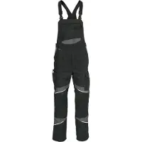 Kübler ACTIVIQ cotton+ Latzhose schwarz/anthrazit 94