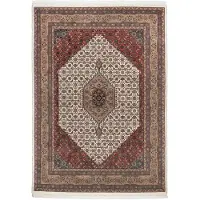 Theko Orientteppich Benares Bidjar , creme , Wolle , Maße (cm): B: 250