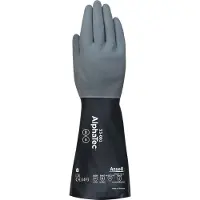 Ansel Chemiehandschuhe AlphaTec 53-001 Grösse 8 grau/schwarz EN 388, EN 374, EN 407 PSA-Kategorie III