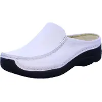 Wolky Loafer Seamy Slide Printed Leather White Damen-Schuhgröße 40