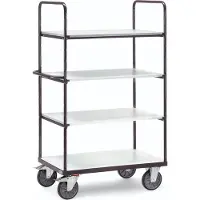 Fetra 9302, Stahl, Transportwagen, Grau, 600 kg, 4 Rad/Räder, 20 cm