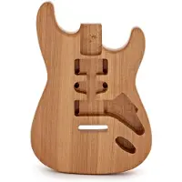 Gear4Music E-Gitarrenkorpus Esche naturbelassen