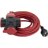 REV 006716 Strom Verlängerungskabel Rot 10 m