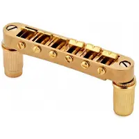 Gear4Music Guitarworks Tune-O-Matic-Steg Gold