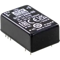 MEAN WELL DCW12W8-12 DC/DC-Wandler 24 V -12 V -0.500 A 12 W Inhalt 1 St.