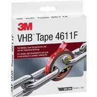 3M 4611 F VHB doppelseitiges Klebeband grau