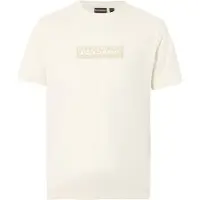 Napapijri T-Shirt Herren Box Logo 1 White Whisper-XS
