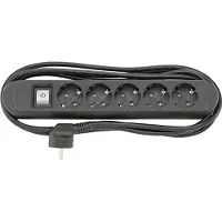 Fortis Steckdosenleiste 5-fach H05VV-F3G1,5 3m mit Magnet , 4063726004093