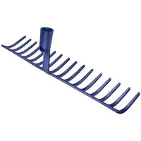 Idealspaten-bredt Strassenrechen 14-zinkig 45cm schwere Ausf. o.Stiel