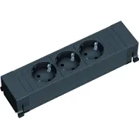 Bachmann 317.117 POWER FRAME 3xCEE7/3 kurz Kunststoffprofil 317117