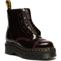 Dr. Martens für Damen. 25233600 Sinclair Arcadia kirschrote Lederstiefel (42), Wohnung, Schnürsenkel, Lässig, Kastanienbraun
