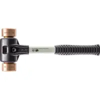 HALDER Schonhammer 1410g Gesamtlänge 330mm Kopf-Durchmesser 40mm rückschlagfrei mit Schlageinsatz - 3704040