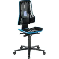 Magni Basisstuhl ESD NEON 2 blau mit Rollen perman 4016849552132