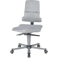 BIMOS Arbeitsdrehstuhl Sintec B mit Rollen und Sitzneigung Sitz-Höhe 430-580mm - S9813 -1000