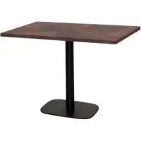 Restootab Tisch 120 x 70 cm – Runder Roststein
