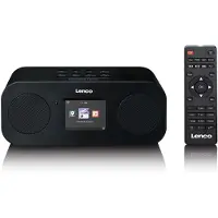 Lenco DIR-121BK - Stereo Internetradio mit DAB+, FM und Bluetooth - Schwarz