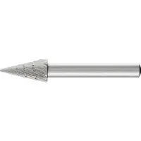PFERD 22423336 Fr?sestift HSS Spidskegle L?ngde 60 mm M?l, ? 10 mm Arbejdsl?ngde 20 mm Skaftdiameter 6 mm 1 stk.