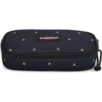 Eastpak Schlampermäppchen Oval Single Dots Marine Gold dunkelblau