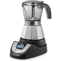 De'Longhi De’Longhi EMKP 42.B, Elektrische Espressokanne, Gemahlener Kaffee, 450 W, Schwarz, Silber