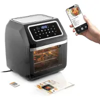 InnovaGoods Heißluftfritteuse Fryinn Pro Max 12000 Schwarz Edelstahl 1800 W 12 L