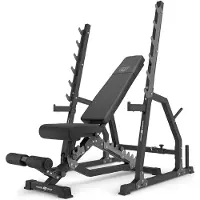 Marbo-sport Marbo Sport - Set MS3_2.0 | Doppelseitige Bank + Verstellbare Hantelablage mit Notablage und Abstandsverstellung