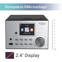 Xoro Multi Micro Kompaktanlage & Internetradio DAB+ und UKW