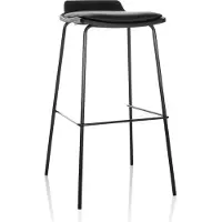 Hjh OFFICE Barhocker LONSO 10 Kunstleder Hocker bis 120 kg belastbar Sitzhöhe 77 cm