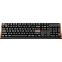 Keychron K10 HE, Verkabelt & Kabellos, USB + RF Wireless + Bluetooth, Magnetic-mechanical key switch, QWERTY, RGB-LED, Schwarz, Holz