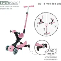 Globber Kinder- Scooter GO-UP DELUXE LIGHTS 3-in-1